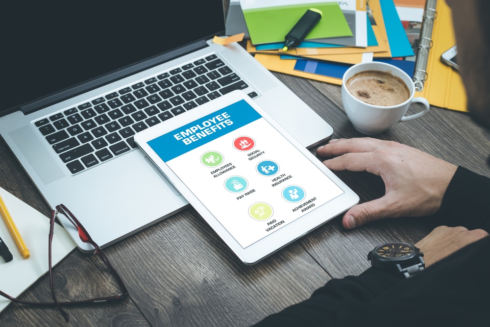 Employee benefits - iPad, laptop, desk